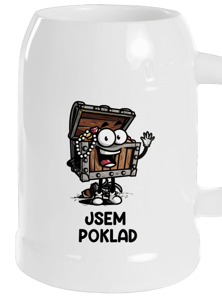 Jsem poklad půllitr White