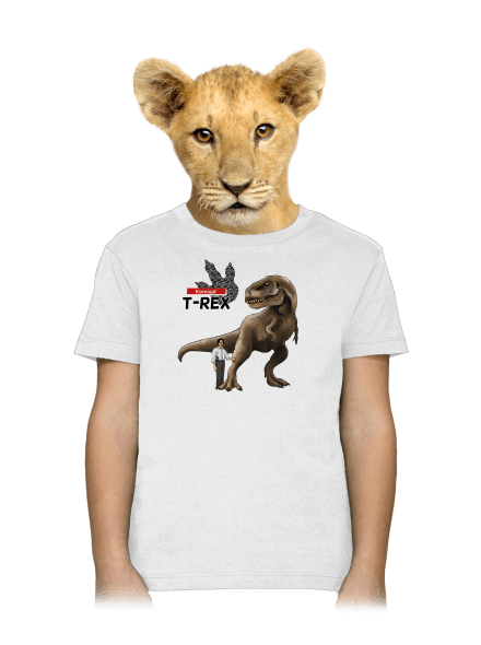 Komisař T-Rex dětské tričko White