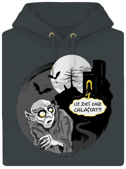 Nosferatu unisex mikina premium Charcoal