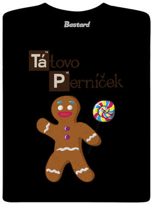 Perníčkový táta a Perníček dětské tričko Black