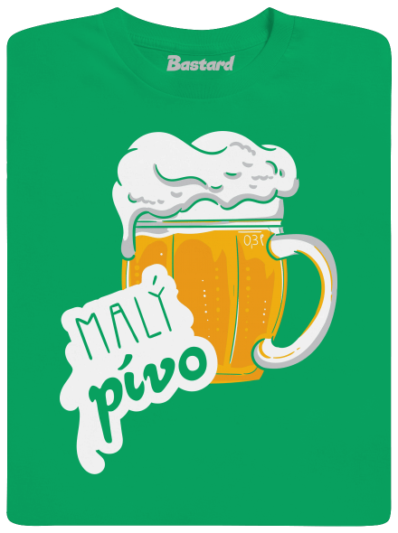 Velký a malý pívo dětské tričko Kelly Green