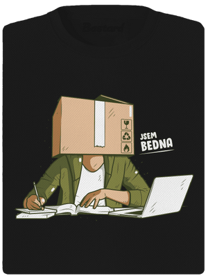 Jsem bedna dámské sportovní tričko Black