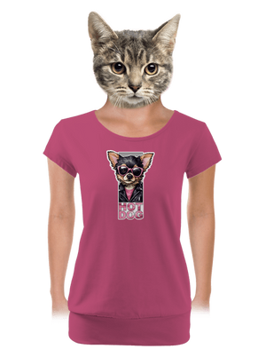 dámské tričko s lemem