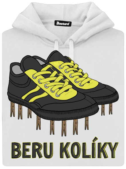 Beru kolíky dámská mikina klokanka White