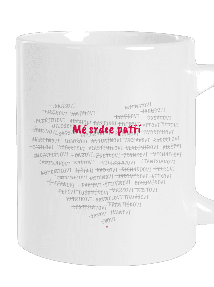 Mé srdce patří velký hrnek White