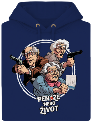 Penze nebo život unisex mikina premium Navy