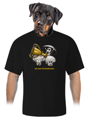 Žampioni unisex tričko oversized Black