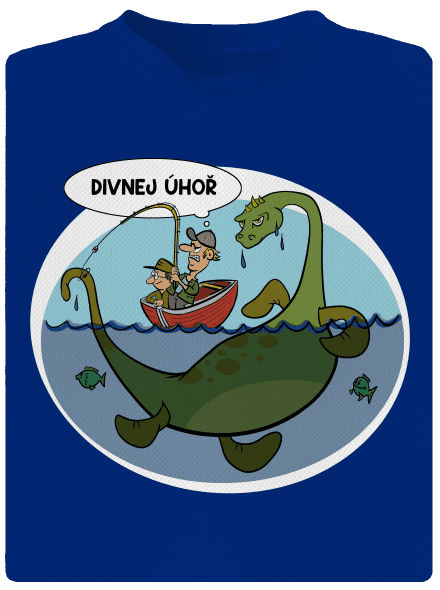 Divný úhoř pánské sportovní tričko Royal Blue Mal