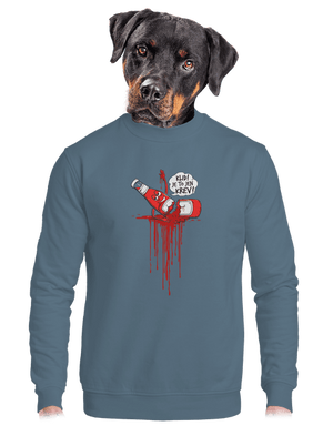 unisex mikina bez kapuce