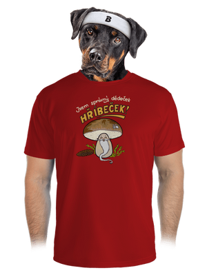 Babka a hříbeček pánské sportovní tričko Red Mal