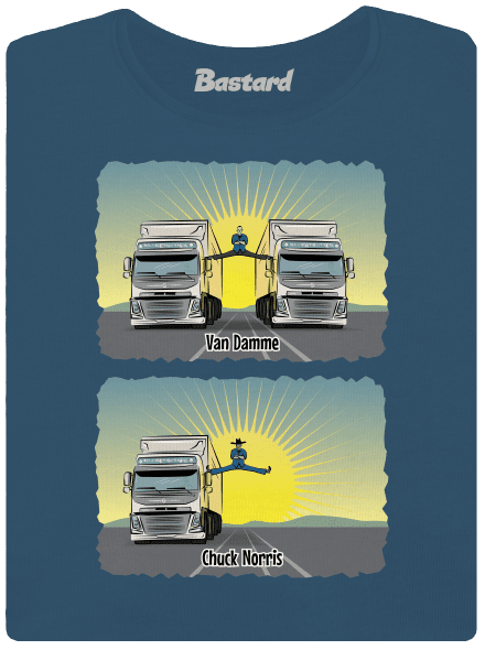Chuck & Truck dámské tričko premium Petrol Blue