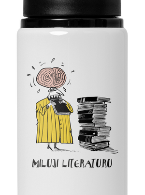 Miluji literaturu lahev na vodu White
