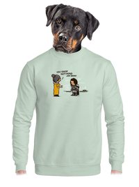 unisex mikina bez kapuce