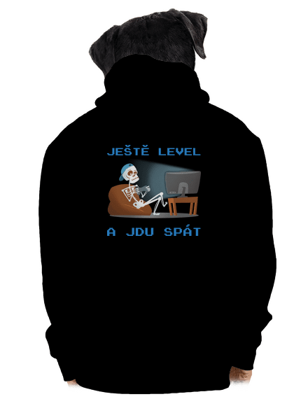 Ještě level pánská mikina na zip Black