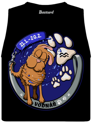 Psí horoskop: Vodnář dámské tílko volné Black