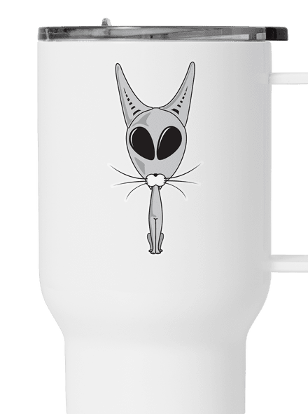 Mimozemská kočka termohrnek White