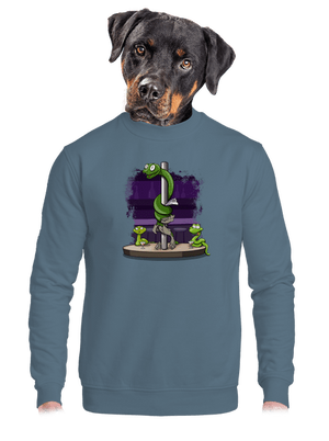 unisex mikina bez kapuce