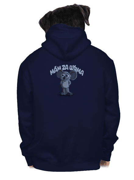 Mám za ušima pánská mikina na zip Navy