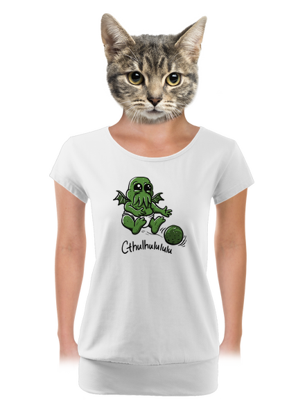 Cthulhululu dámské tričko s lemem White