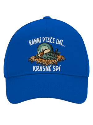 Ranní ptáče spí kšiltovka baseballka Bright Royal