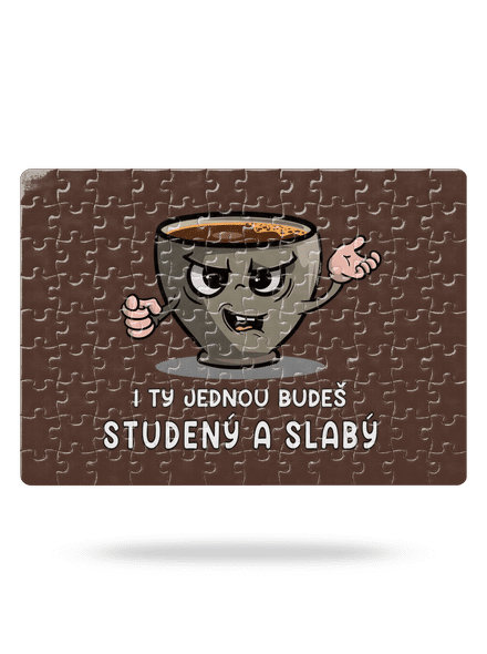 Studená káva puzzle White