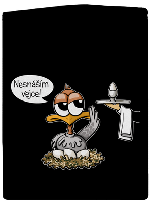 Nesnáším vejce dámská mikina na zip Black