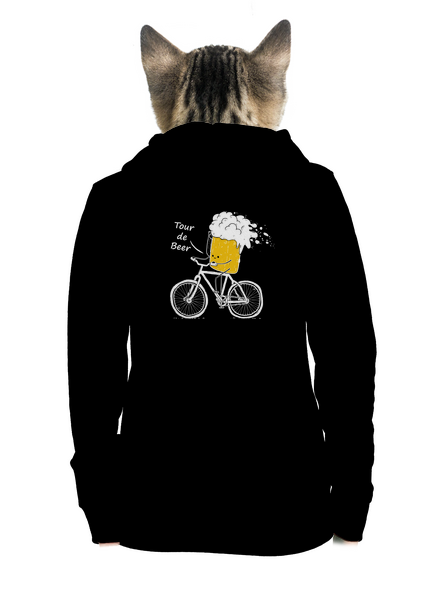 Tour de beer dámská mikina na zip Black