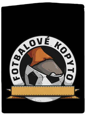 Fotbalové kopyto dámská mikina na zip Black