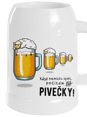 Pivečka půllitr White