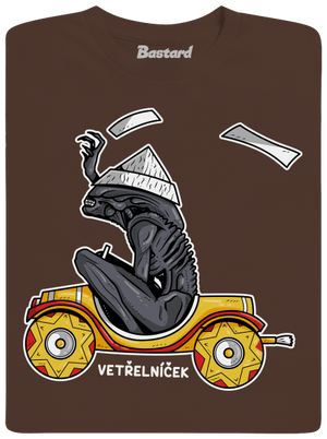 Vetřelníček pánské tričko Brown