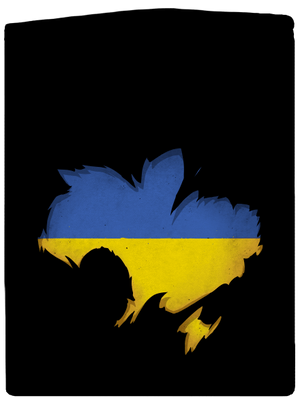 Ukrajina - Inside pánská mikina na zip Black