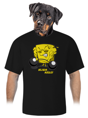 Nejsem máslo unisex tričko oversized Black