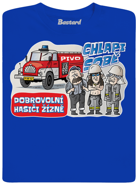 Hasiči žízně pánské dlouhý rukáv Royal Blue