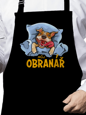 Můj obranář zástěra Black