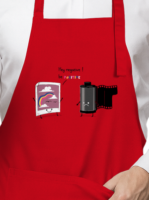 Buď pozitivní zástěra Red