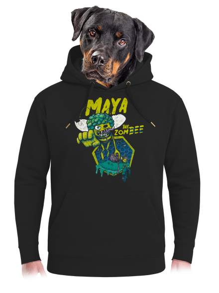 Zombee Mája unisex mikina premium Dark Black