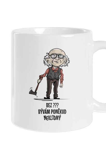 Neklidný - vlastní text klasický hrnek White
