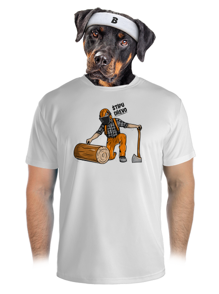Dřevorubec pánské sportovní tričko White