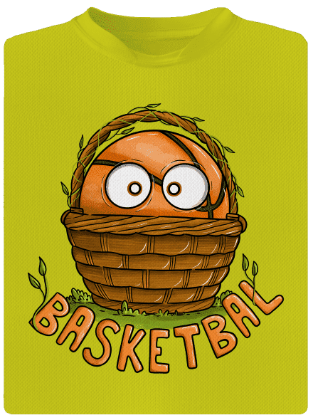 Basketbal pánské sportovní tričko Neon Yellow