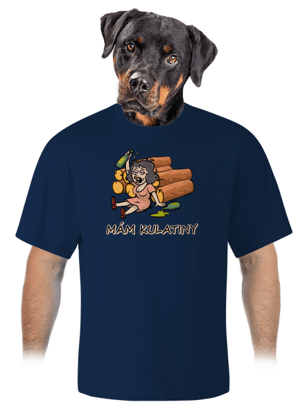 Mám kulatiny unisex tričko oversized Midnight Blue