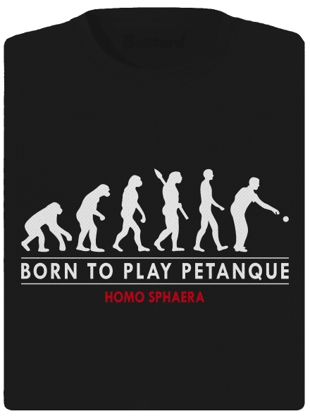 Born to play petanque dámské sportovní tričko Black