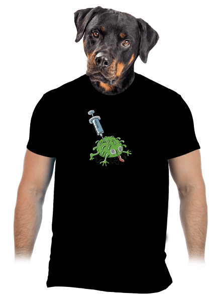 Zapíchlý covid pánské tričko Black