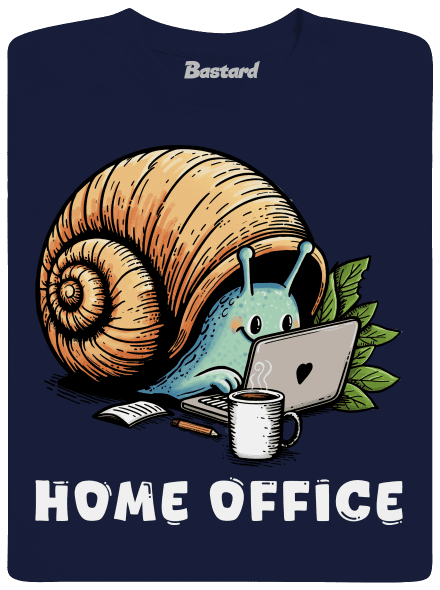 Šnekův home office pánské tričko Navy