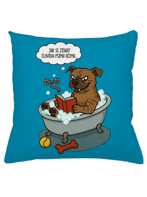 Psí oči polštář Blue Turquoise