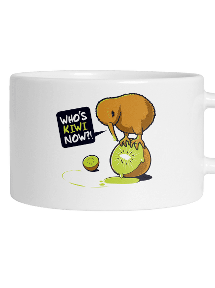 Kiwi hrnek makronka White