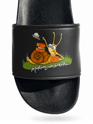 Makám na baráku pantofle Black