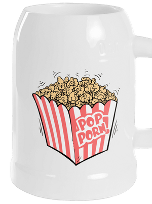 Popporn půllitr White