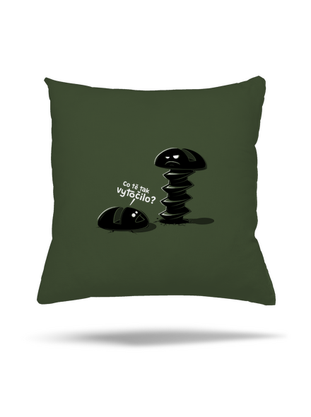 Vytočenej polštář Olive Green