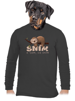 Sním o tom, co sním pánské dlouhý rukáv Dark Grey