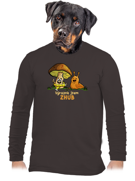 Jsem zhub pánské dlouhý rukáv Bear Brown